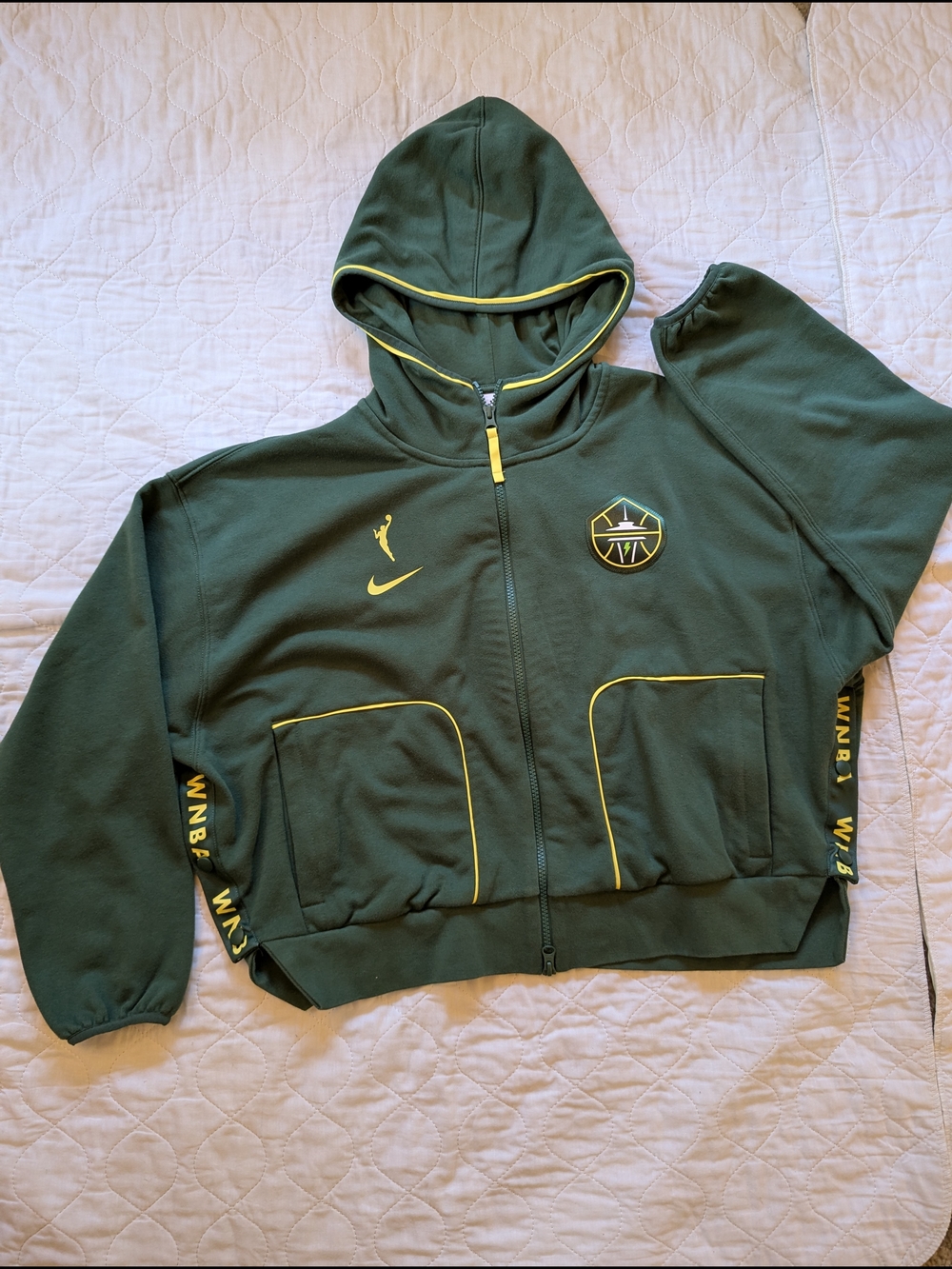 Nike Seattle Storm Full Zip Sweatshirt - Cropped Hoodie